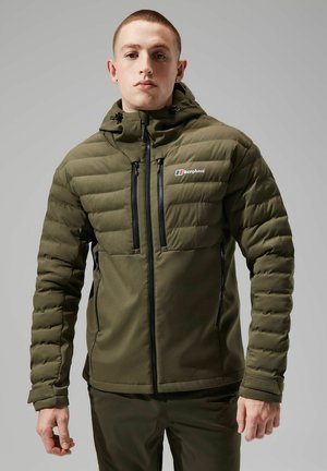 THERAN HYBRID HOODED - Winterjas - green