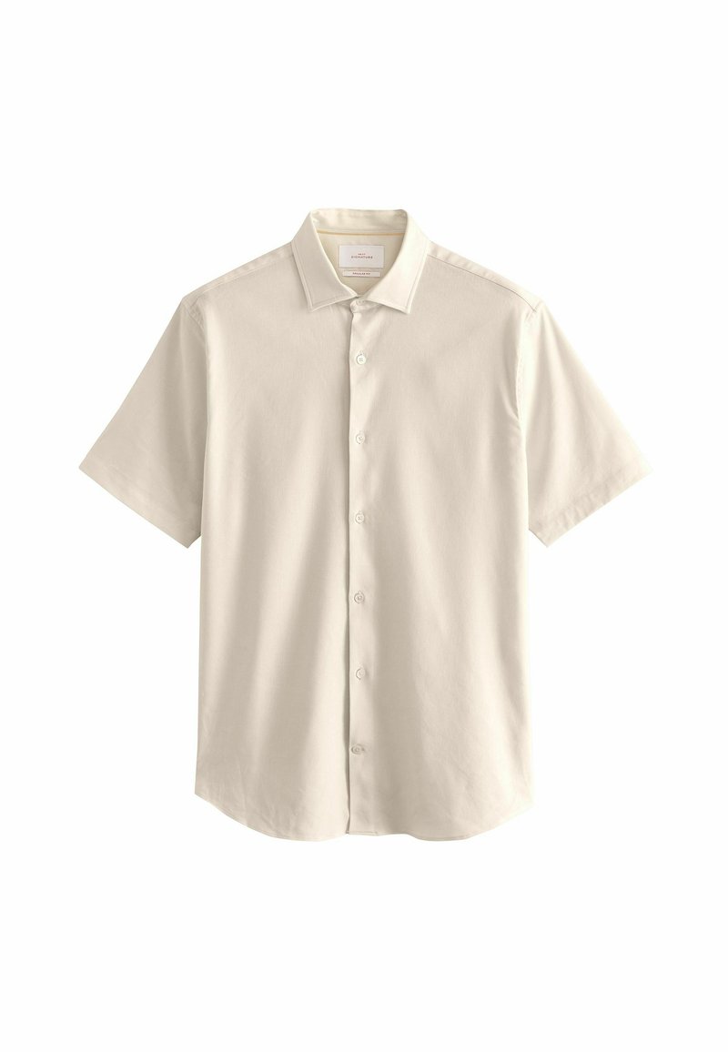 Next SIGNATURE SHORT SLEEVE - REGULAR FIT - Vapaa-ajan kauluspaita - white