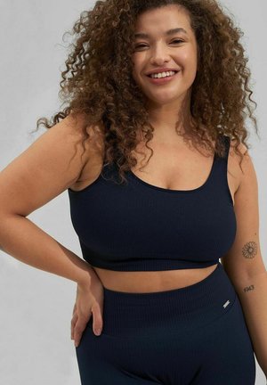 aim’n® RIBBED SEAMLESS - Medium support sports bra - navy