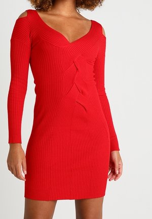 Robe fourreau - red
