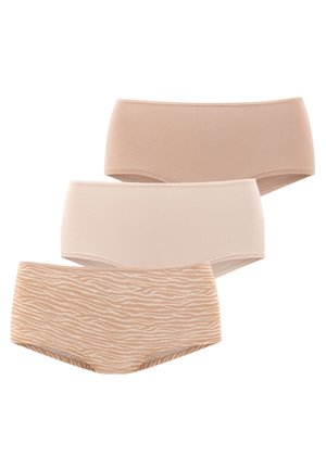 ZEBRA 3 PACK - Panties - beige, sand