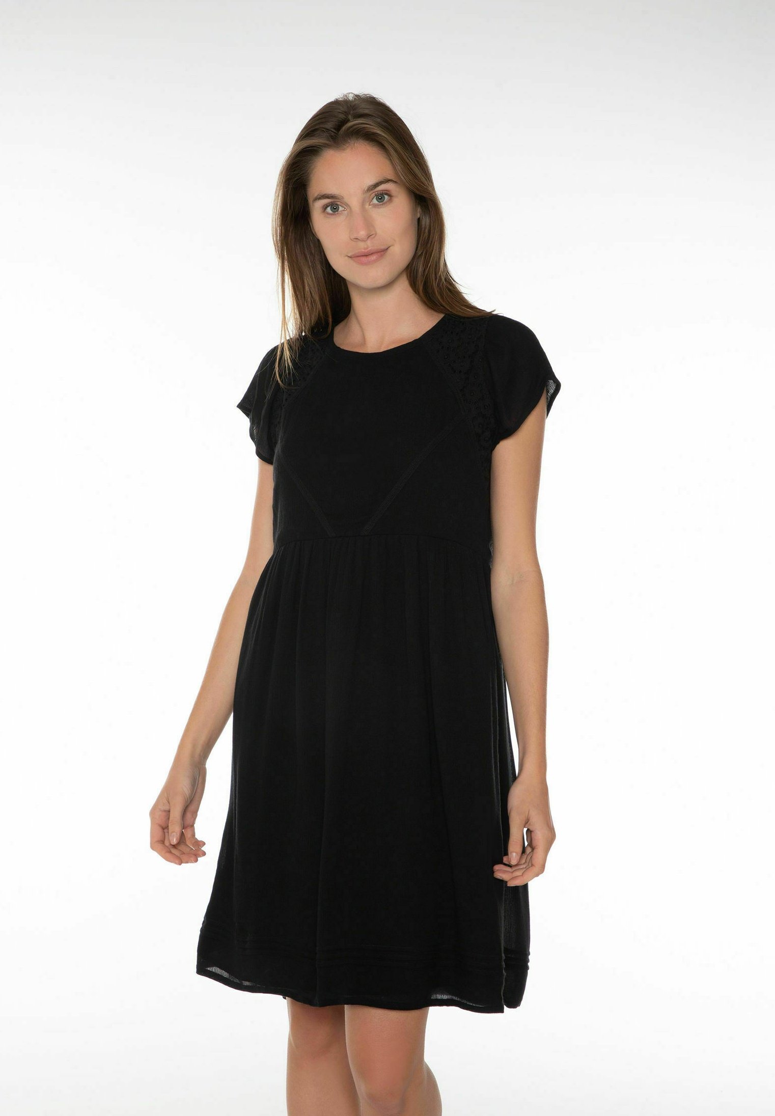 robe noire zalando
