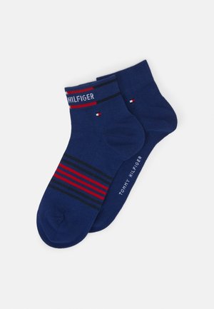 MEN QUARTER BRETON STRIPE 2 PACK - Ponožky - blue depths