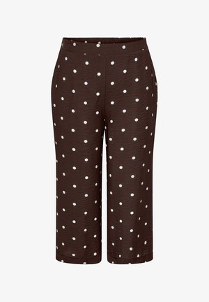 ONLY Carmakoma, CULOTTE TROUSERS CARCARRIE CROPPED FIT CULOTTE TROUSERS - Short - coffee bean