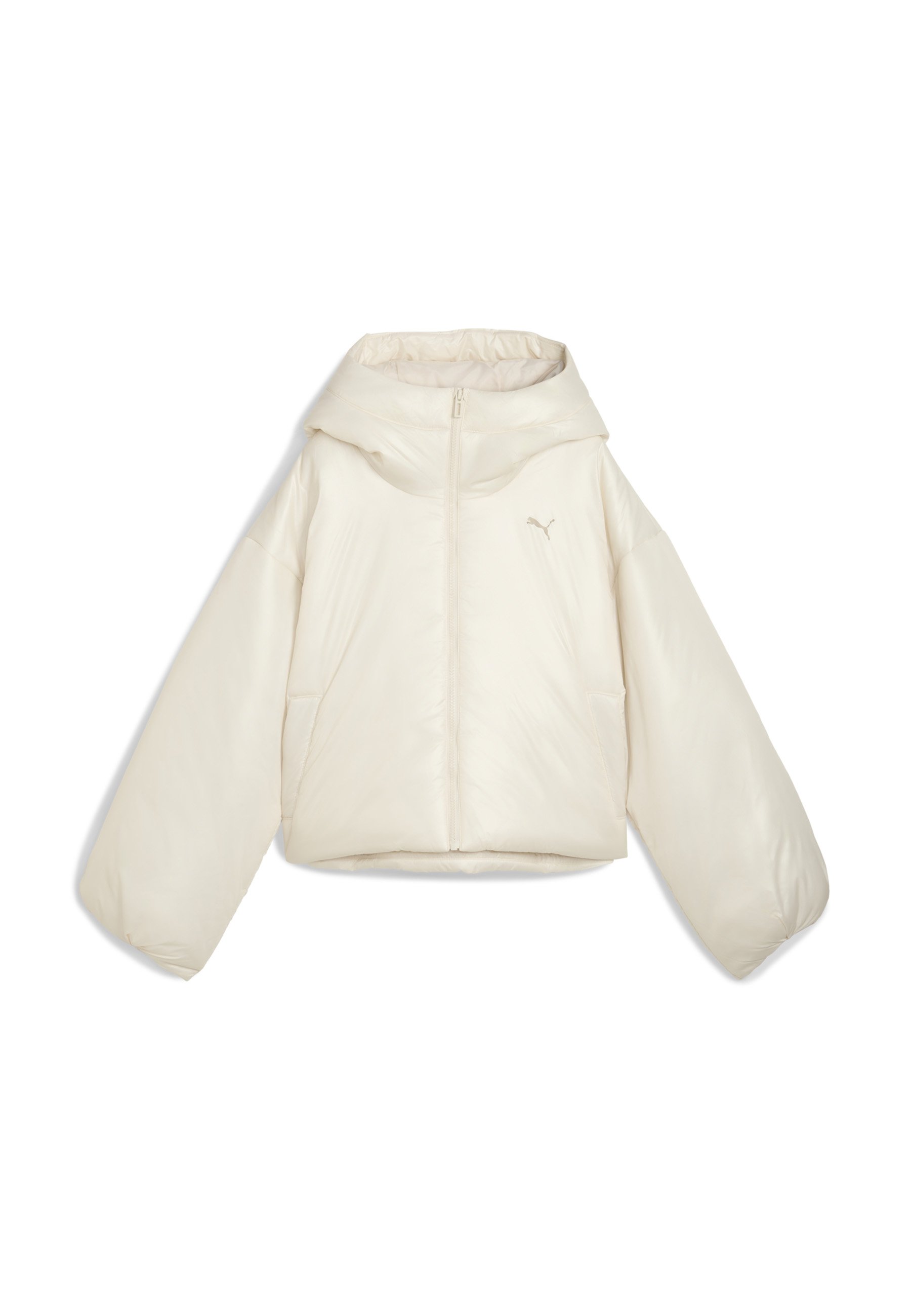 Puma WARDROBE ESS SHINY HOODED - Zimní bunda - alpine snow