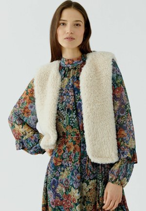 Oui, STRICKWESTE - Weste - whitecap gray