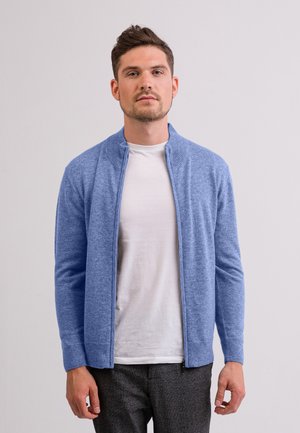 CASH-MERE Strickjacke - azurblau