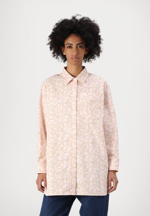 PROFIILI PIIRTO UNIKKO SHIRT - Button-down blouse - rose/light brown