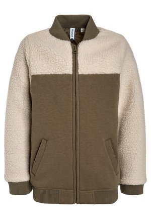Tröja med dragkedja - khaki
