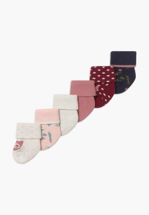 NEWBORN OWL 6 PACK - Calze - marone/latte