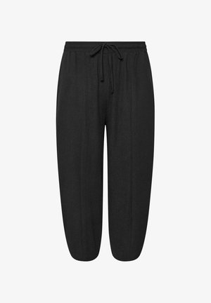 Yours Clothing, PLUS SIZE WIDE LEG TROUSERS - Broek - black