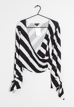 Bluse - black/white