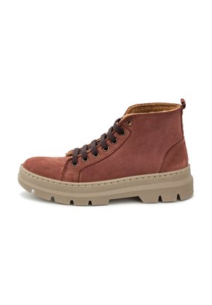 Botines con plataforma - teja