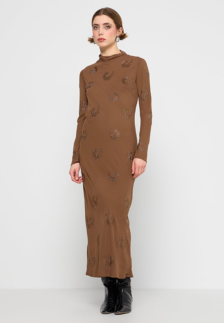 pinko Maxi-jurk bruin pinko Maxi-jurk bruin