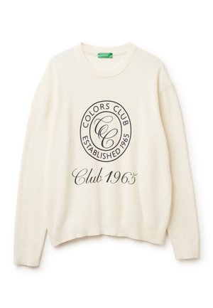 WITH LOGO - Strickpullover - white
