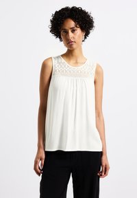 Street One MIT AJOURDETAILS - Bluse - weiß