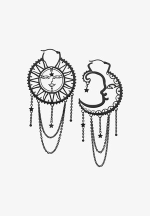 Wildcat OLDSCHOOL SUN MOON HOOPS - Earrings - Schwarz