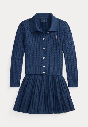 Polo Ralph Lauren, COTTON POLO CARDIGAN & SKIRT SET 2-6Y - Cardigan - rustic navy
