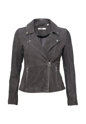 Lederjacke - anthra