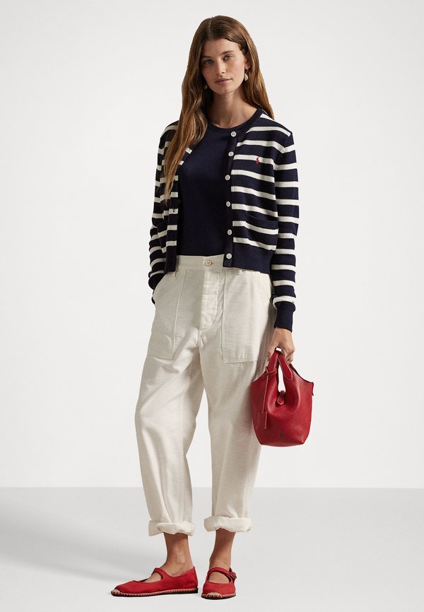 STRIPED COTTON BLEND CARDIGAN - Cardigan3