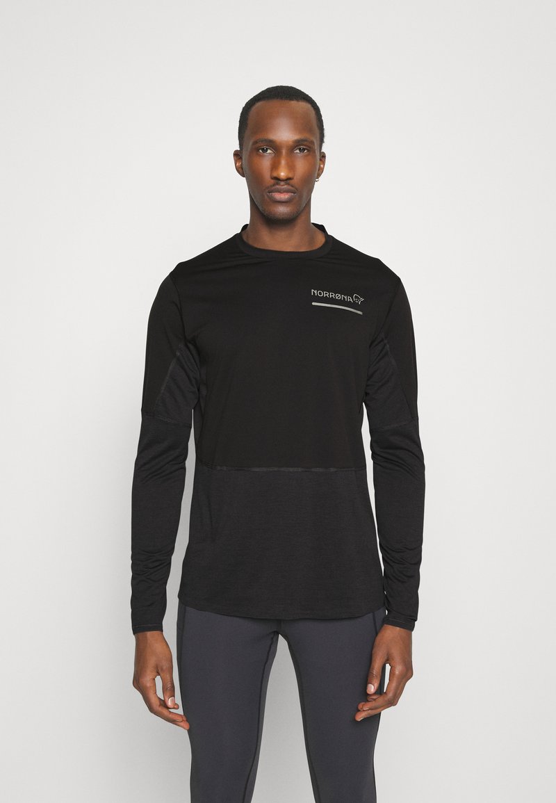 Norrøna - SENJA EQUALISER LIGHTWEIGHT LONG SLEEVE - Hosszú ujjú felső - caviar, Nagyítás