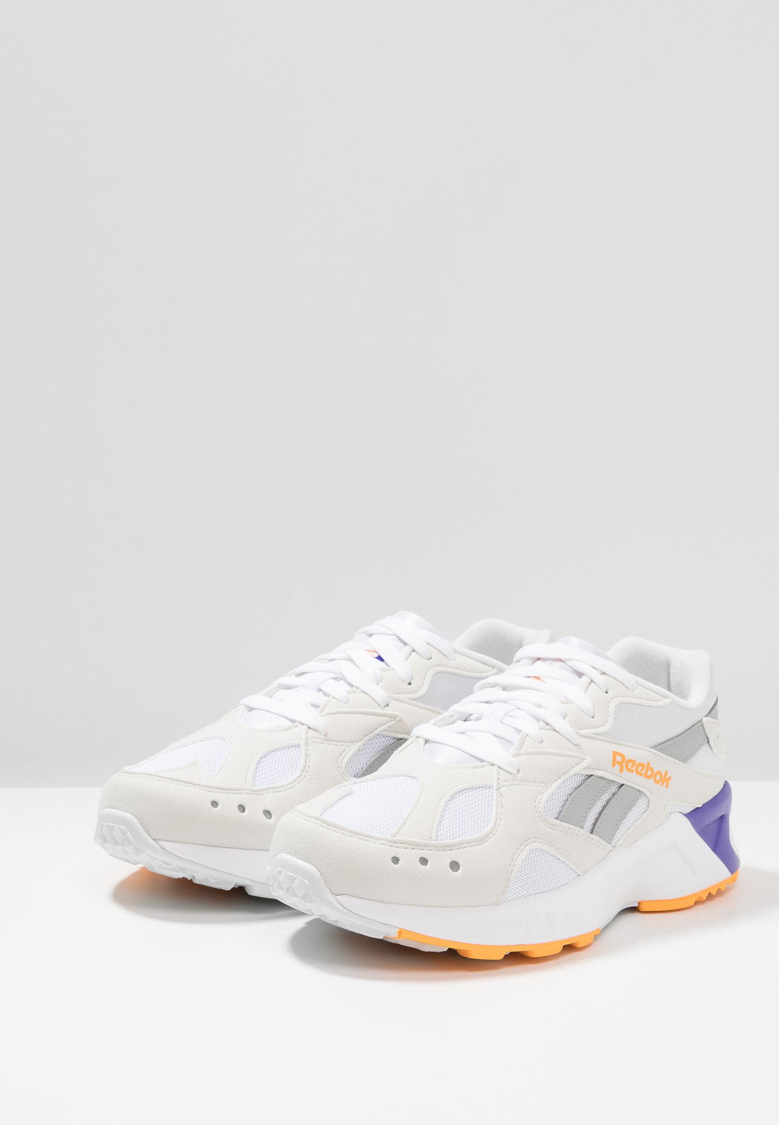 Reebok Classic AZTREK - Sneakers laag - white/true grey/gold/purple/wit -  Zalando.nl