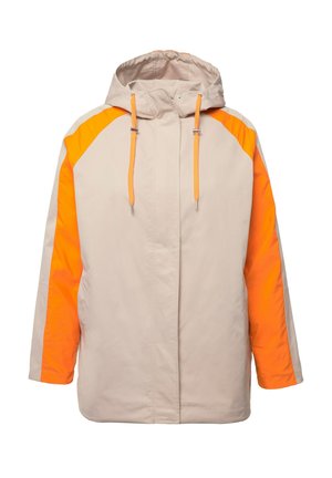Ulla Popken, HYPRAR COLOR BLACK WATER REPELLENT JACKET - Kurzmantel - dark cement