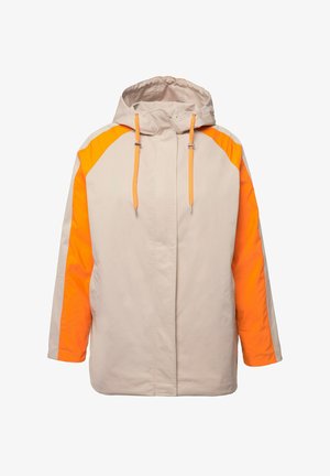 Ulla Popken, HYPRAR COLOR BLACK WATER REPELLENT JACKET - Kurzmantel - dark cement