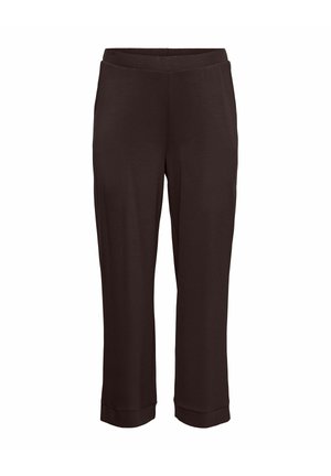 Vero Moda Curve, TROUSERS VMCHALI HIGH WAIST TROUSERS - Pantalones - chocolate torte