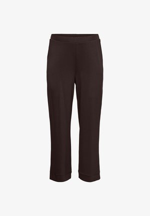 Vero Moda Curve, TROUSERS VMCHALI HIGH WAIST TROUSERS - Pantalones - chocolate torte