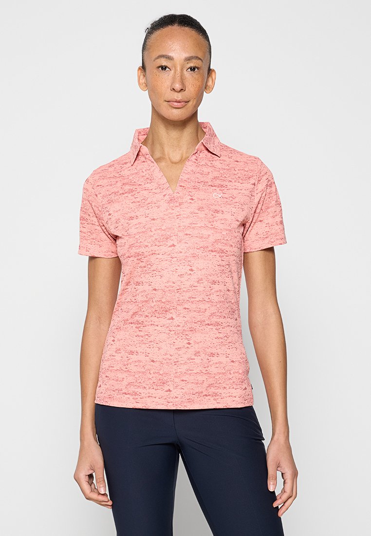 Calvin Klein Golf Poloshirt koraalrood Calvin Klein Golf Poloshirt koraalrood