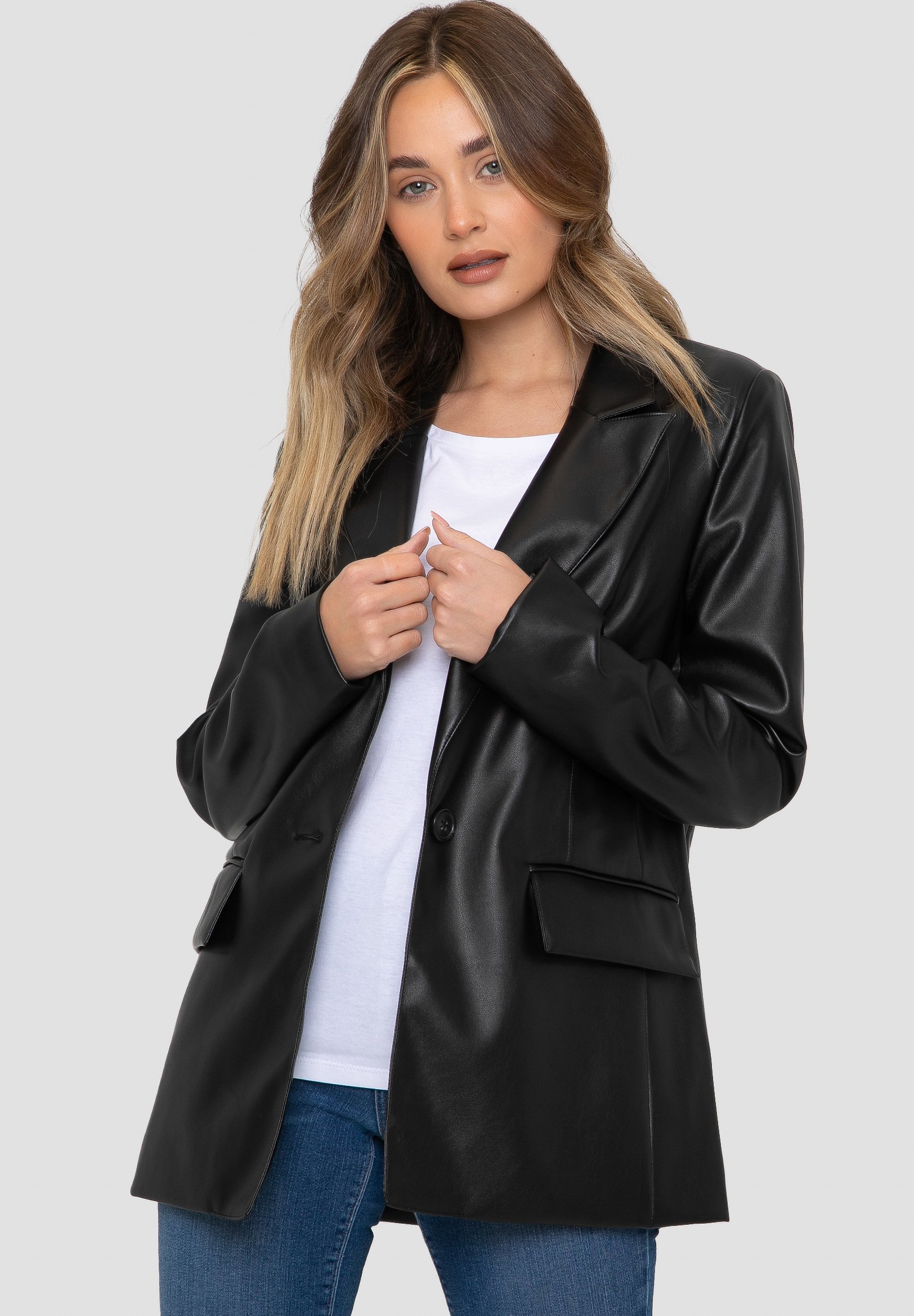 Threadbare CONKER - Faux leather jacket 