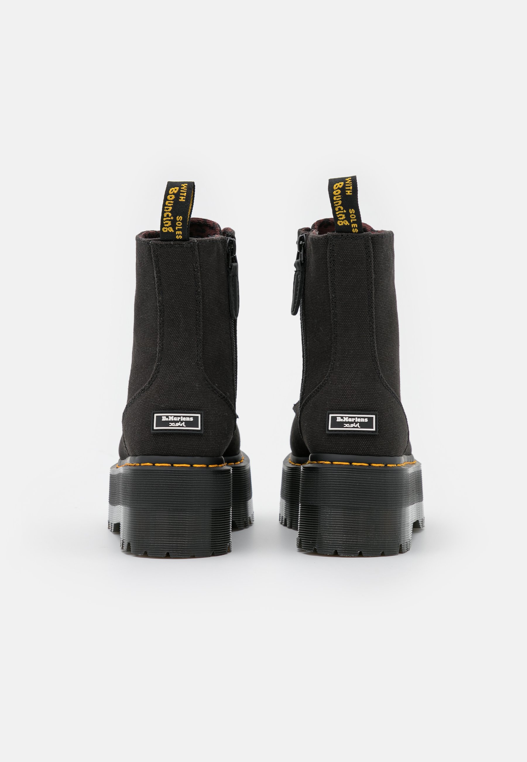 Dr. Martens JADON MAX X GIRL - Enkellaarsjes met plateauzool - black/zwart  - Zalando.nl