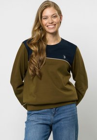 U.S. Polo Assn. KLARA - Bluză de molton - dark olive
