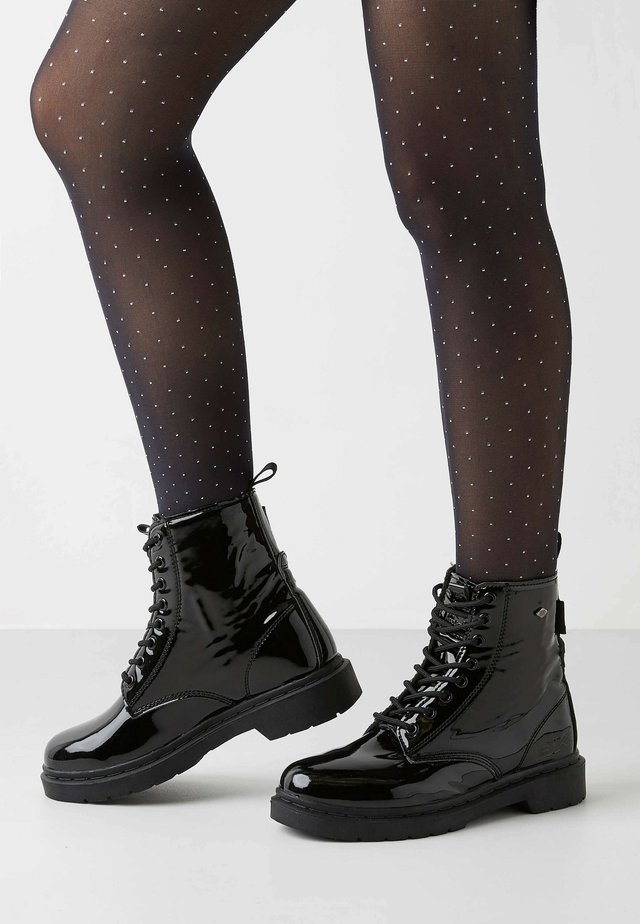 Nauhalliset nilkkurit - black shiny