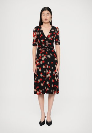 KOREN REVERSIBLE DRESS - Rochie de zi - black/signature red