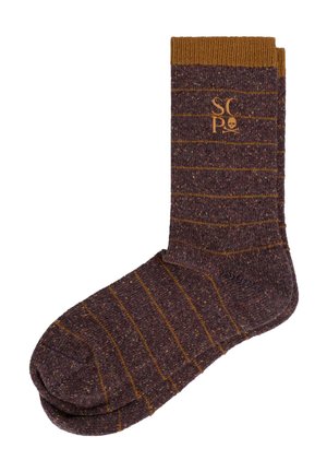 Scalpers SCALPERS MELANGE STRIPES SOCKS - Calcetines - mustard melange