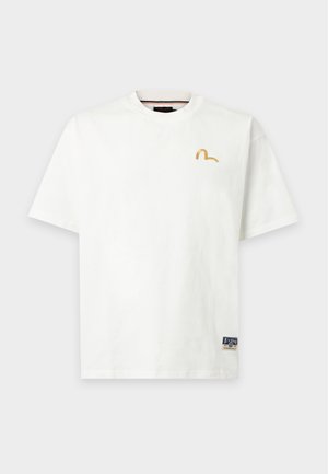 Evisu, SEAGULL TEE - Обикновена тениска - off-white