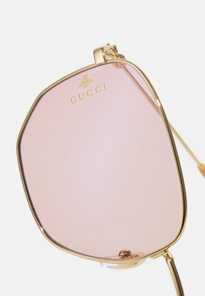 Gucci BLUE & BEYOND - BLUE LIGHT - PHOTOCHROMIC LENS - Ochelari de soare - gold/gold/pink