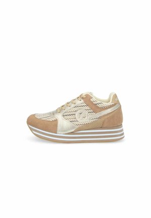 Sneakers basse - noisette nude gold