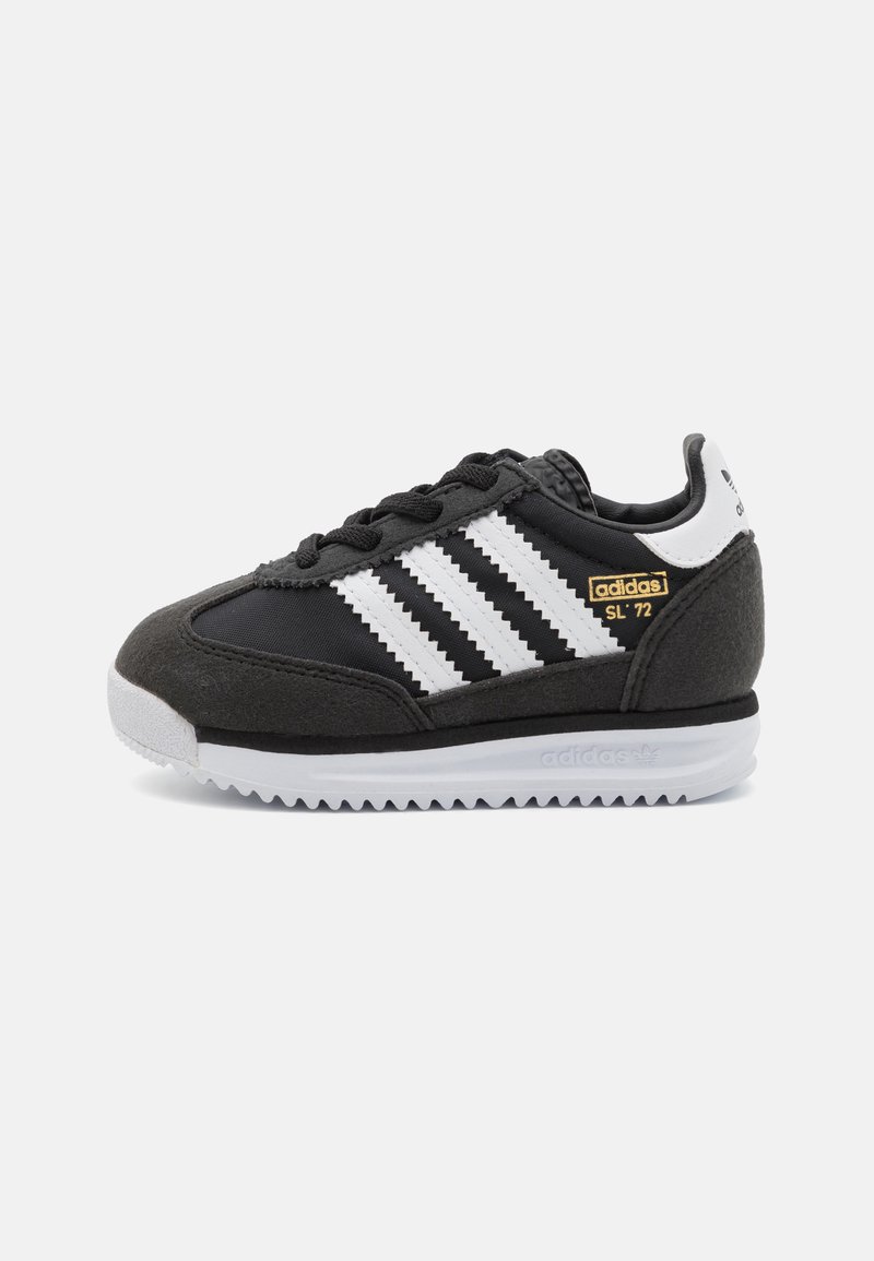adidas Originals - SL 72 RS ELASTIC LACES KIDS - Sportbačiai - core black/footwear white/blue, Padidinti