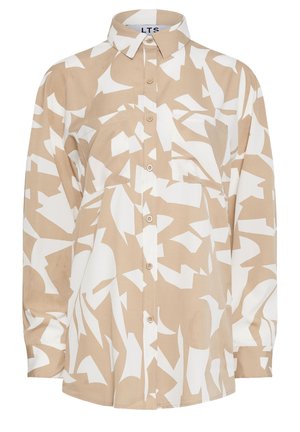 Long Tall Sally ABSTRACT  - Button-down blouse - brown