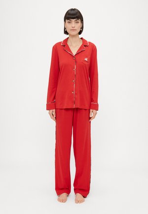 NOTCH COLLAR PAJAMA - Pyžamová súprava - crimson