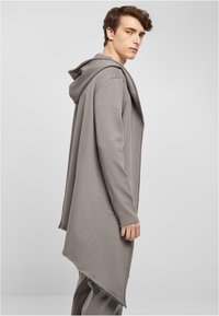 Urban Classics LONG HOODED OPEN EDGE CARDIGAN - Kardigan - grey