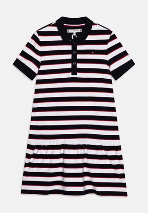 ESSENTIAL DRESS - Denní šaty - blue/white/red