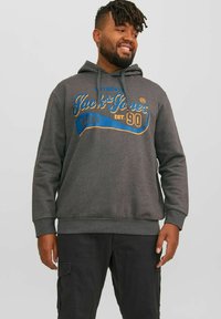 Jack & Jones Hoodie - dark grey melange