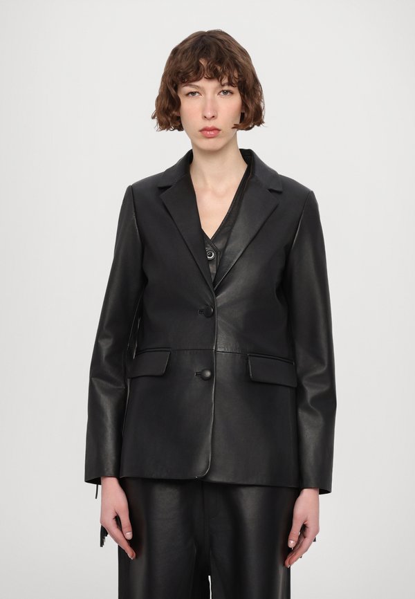 ROXY FRINGED - Leather jacket