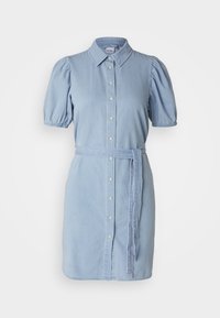 VMABIGAIL SHORT DRESS  - Denimové šaty - light blue denim