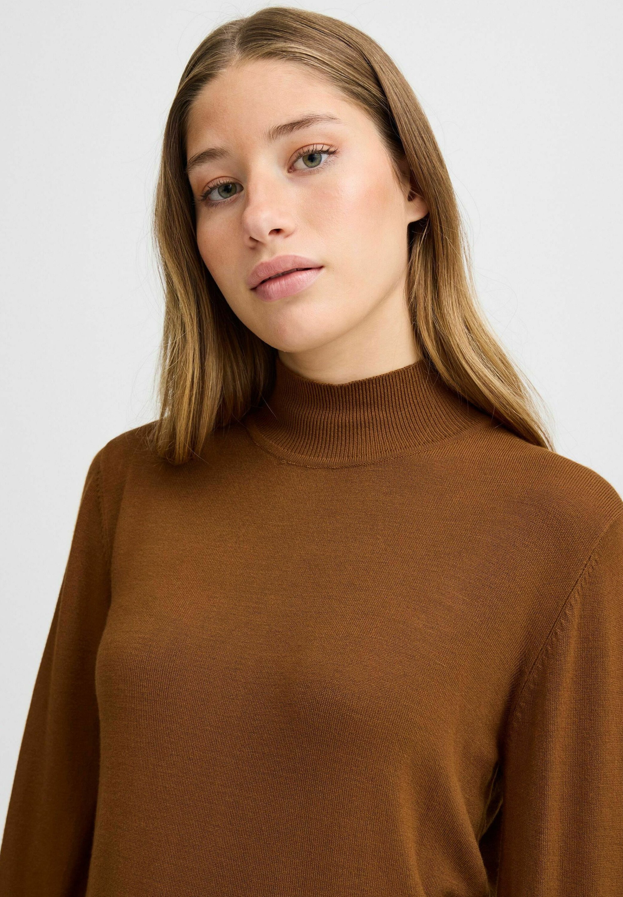 売れ筋商品|||イチ ニット&セーター レディース アウター IHMAFA TURTLE LS - Jumper - monk s robe ICHI IHMAFA TURTLE LS - Jumper - monk s robe/brown - Zalando