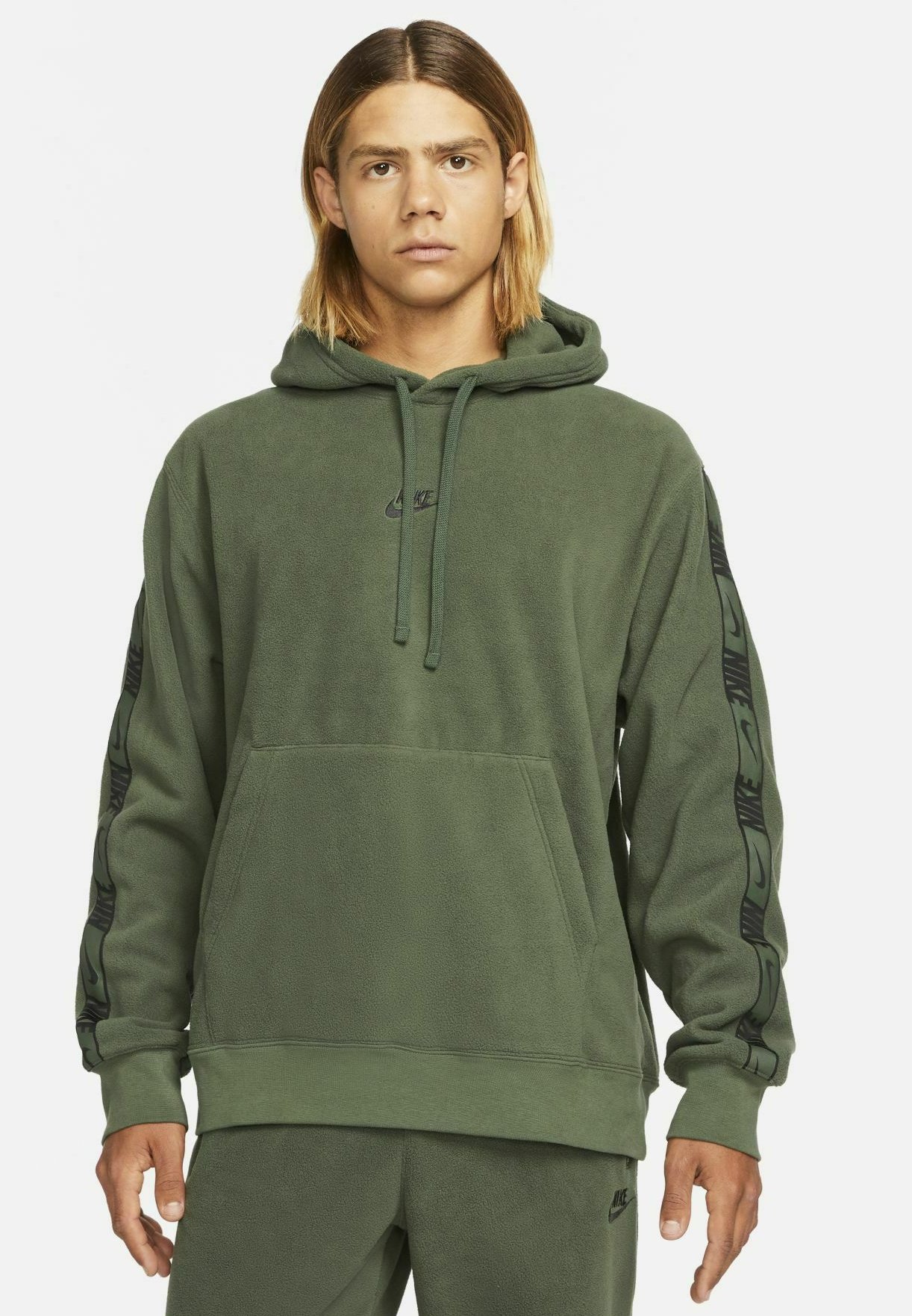 Nike Sportswear REPEAT - Felpa con cappuccio - carbon green/carbon  green/black/verde - Zalando.it